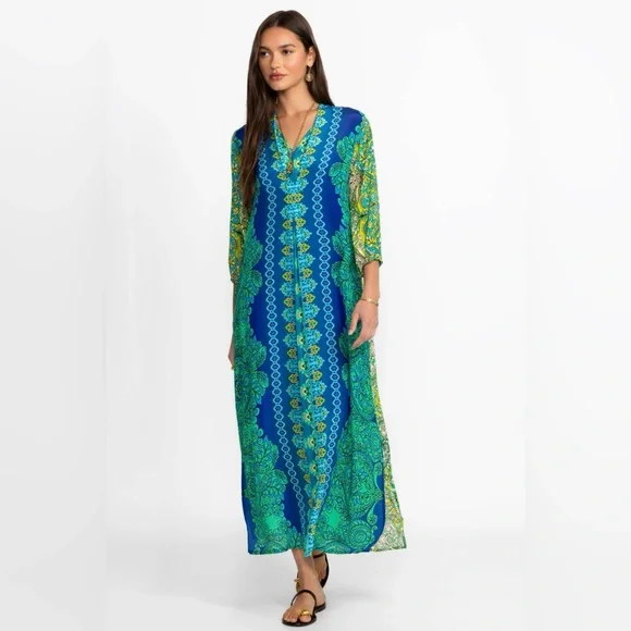 New Johnny Was Kahinu Silk Dress size XS - Picture 3 of 13